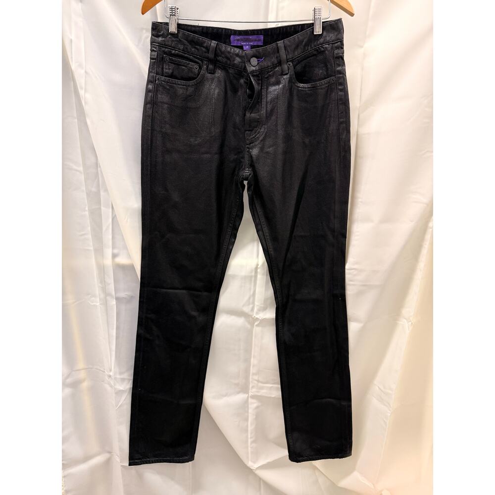 Ralph Lauren Purple Label Shilah Foiled Super Slim Denim Jeans Womens‎ 29" $990